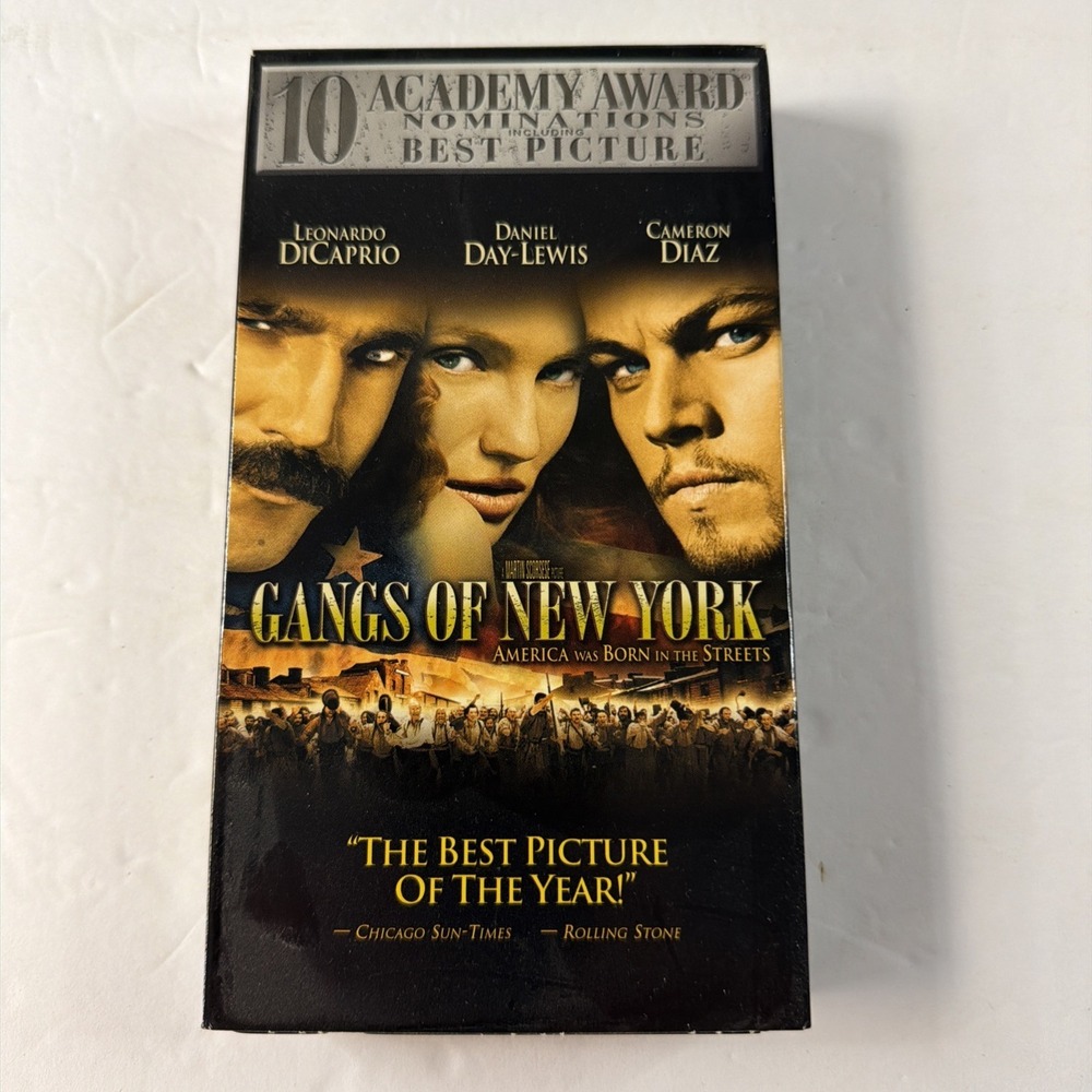 Gangs of New York VHS 2002 Historical Drama Martin Scorsese‎ Miramax